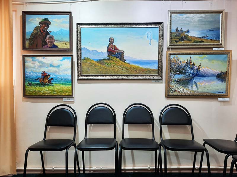 Выставка работ К.Е. Шулунова в Культурно-выставочном Центре им. Н.К. Рериха на Байкале